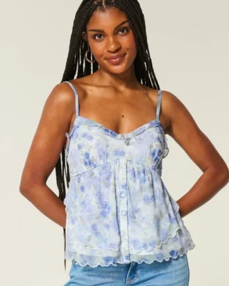 Easy Chiffon Babydoll Top