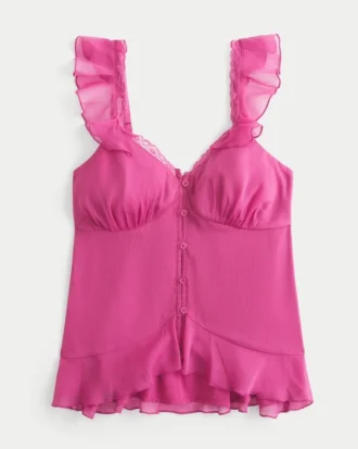 Easy Chiffon Babydoll Top