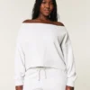 Easy Double Off-the-Shoulder Sweatshirt