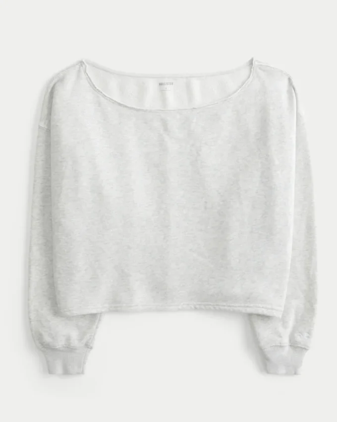 Easy Double Off-the-Shoulder Sweatshirt