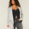 Easy Fringe No-Close Cardigan