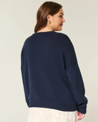 Easy Jumping Fish Graphic Crew Sweater