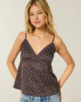 Easy Lace-Trim Satin Cami
