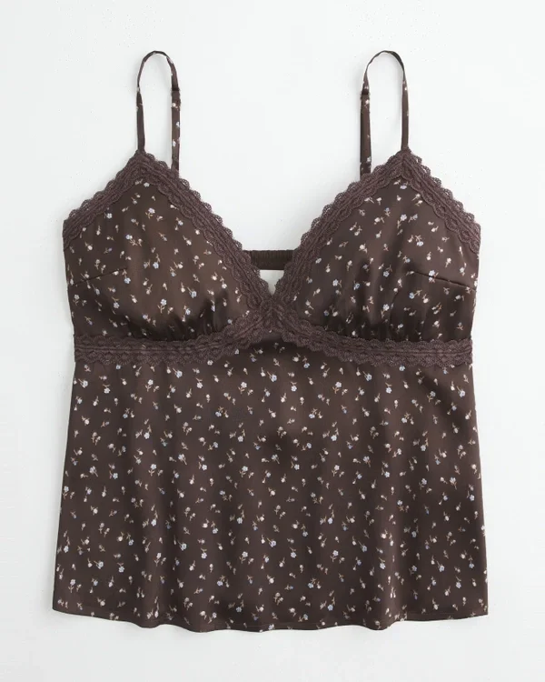 Easy Lace-Trim Satin Cami Easy Lace-Trim Satin Cami