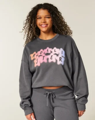 Easy Logo Graphic Crew Sweatshirt