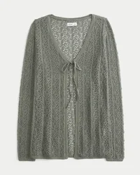 Easy Long-Sleeve Tie-Front Beachy Cardigan