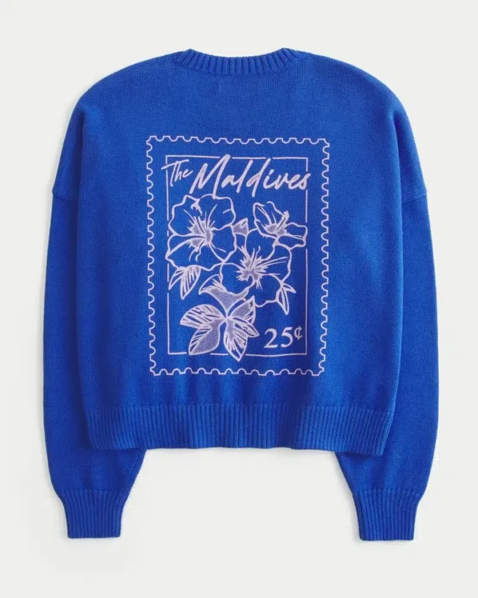 Easy Maldives Graphic Crew Sweater
