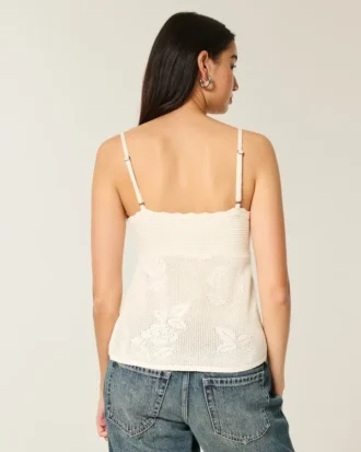 Easy Needlepoint-Style Halter Babydoll Cami