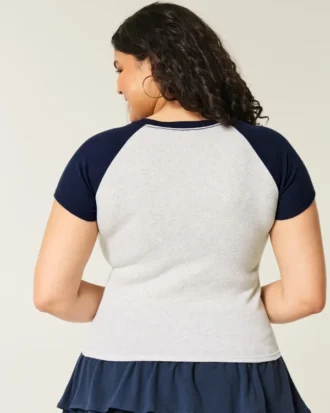 Easy Notch-Neck Sweet ‘n Sporty Graphic Baby Tee