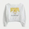 Easy Off-the-Shoulder Iowa Hawkeyes Graphic Sweatshirt