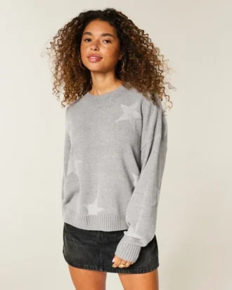 Easy Star Pattern Crew Sweater