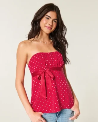 Easy Strapless Babydoll Top