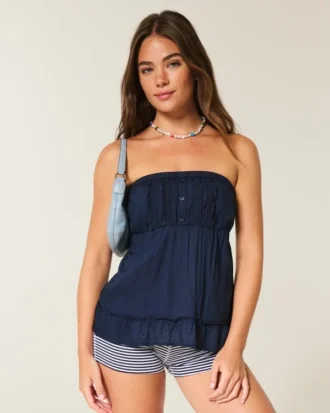 Easy Strapless Babydoll Top
