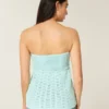Easy Strapless Crochet-Style Babydoll Top