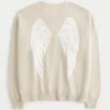 Easy Wings Graphic Crew Sweater