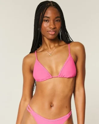 Embellished Triangle Bikini Top