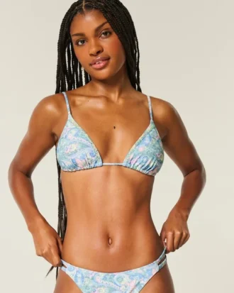 Embellished Triangle Bikini Top