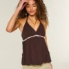 Embellished V-Neck Halter Tank Embellished V-Neck Halter Tank