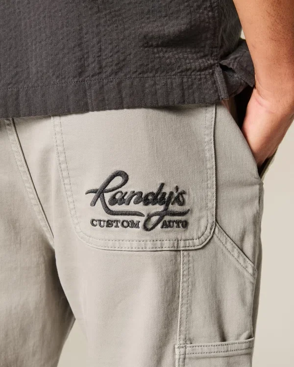 Embroidered Loose Painter Jeans Embroidered Loose Painter Jeans