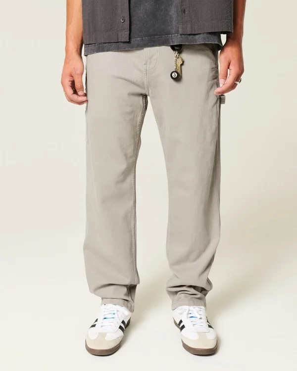 Embroidered Loose Painter Jeans Embroidered Loose Painter Jeans