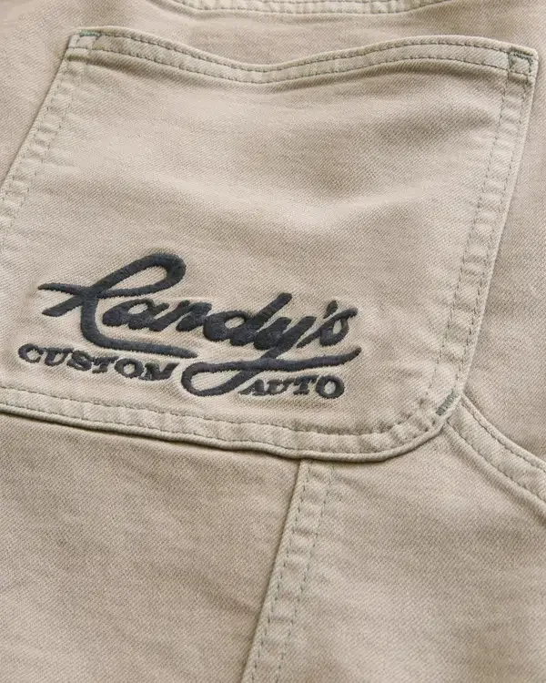 Embroidered Loose Painter Jeans Embroidered Loose Painter Jeans