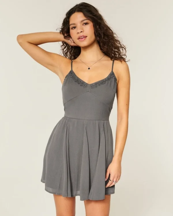 Embroidered Mini Dress Embroidered Mini Dress