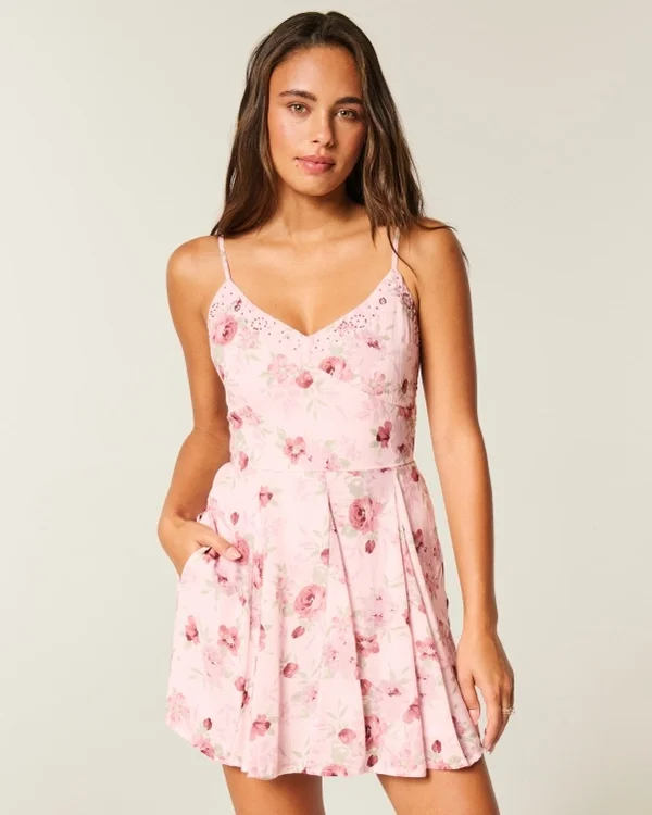 Embroidered Mini Dress Embroidered Mini Dress