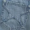 Embroidered Star Pocket Denim Mini Skort Embroidered Star Pocket Denim Mini Skort