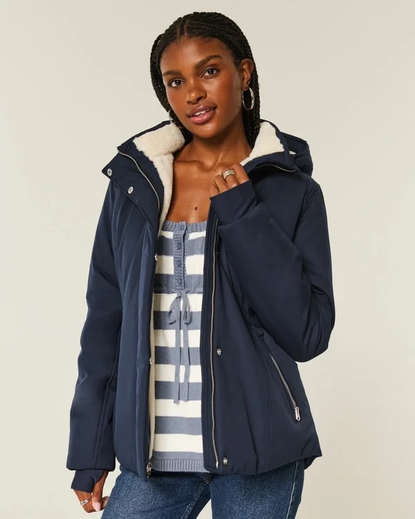 Faux Fur-Lined All-Weather Jacket Faux Fur-Lined All-Weather Jacket