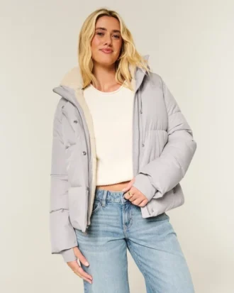 Faux Fur-Lined All-Weather Puffer Jacket