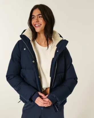 Faux Fur-Lined All-Weather Puffer Jacket