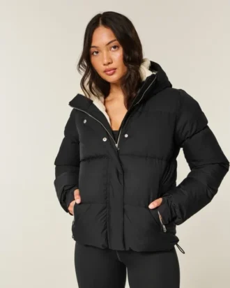 Faux Fur-Lined All-Weather Puffer Jacket