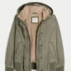 Faux Fur-Lined Bomber Jacket Faux Fur-Lined Bomber Jacket