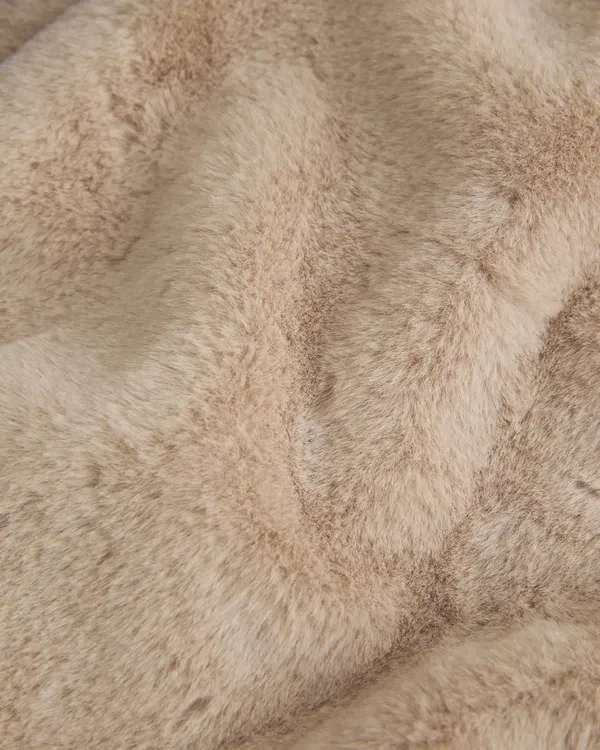 Faux Fur-Lined Bomber Jacket Faux Fur-Lined Bomber Jacket