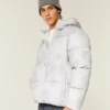 Faux Fur-Lined Hooded Puffer Jacket Faux Fur-Lined Hooded Puffer Jacket
