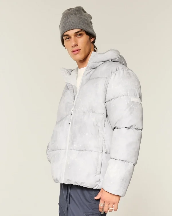 Faux Fur-Lined Hooded Puffer Jacket Faux Fur-Lined Hooded Puffer Jacket
