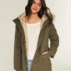 Faux Fur-Lined Parka Faux Fur-Lined Parka