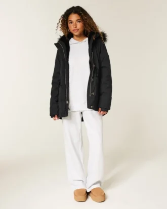 Faux Fur-Lined Parka Faux Fur-Lined Parka