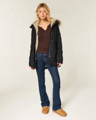 Faux Fur-Lined Parka Faux Fur-Lined Parka