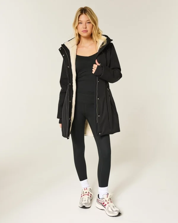 Faux Fur-Lined Parka Faux Fur-Lined Parka