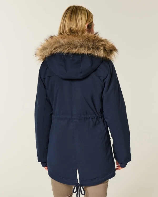 Faux Fur-Lined Parka Faux Fur-Lined Parka