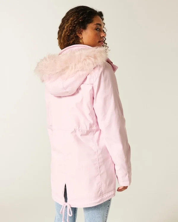 Faux Fur-Lined Parka Faux Fur-Lined Parka