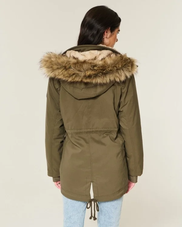 Faux Fur-Lined Parka Faux Fur-Lined Parka