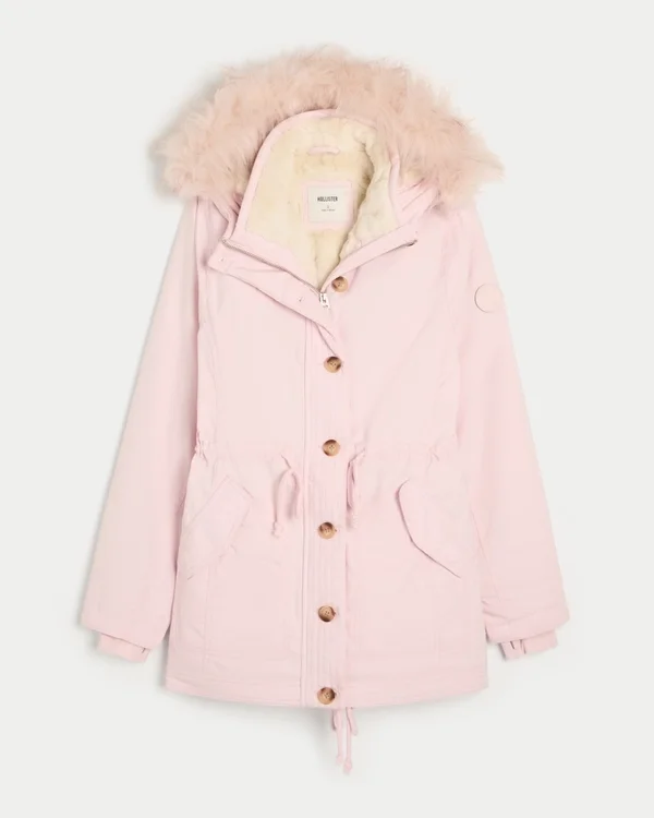 Faux Fur-Lined Parka Faux Fur-Lined Parka