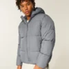 Faux Fur-Lined Puffer Jacket Faux Fur-Lined Puffer Jacket
