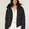 Faux Fur-Lined Puffer Jacket Faux Fur-Lined Puffer Jacket