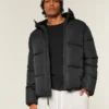 Faux Fur-Lined Puffer Jacket Faux Fur-Lined Puffer Jacket