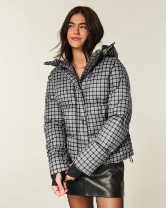 Faux Fur-Lined Puffer Jacket