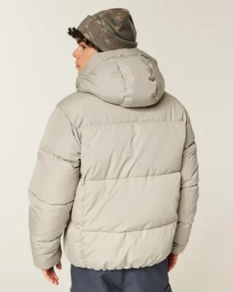 Faux Fur-Lined Puffer Jacket