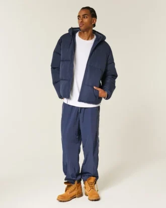 Faux Fur-Lined Puffer Jacket